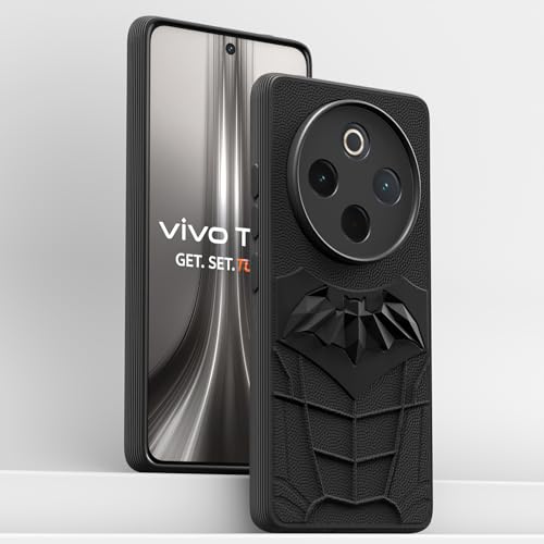 Image of Outlouders Back Cover for Vivo T4 5G / iQoo Z10 5G | Stylish | Scratchproof | Soft Silicone | Shockproof |Enhanced Camera Lens Protection Bumper Case (Black)