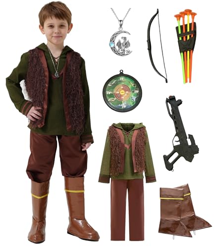 Disfraz Completo Vikingo para Niños 6 Pzas miniatura 1