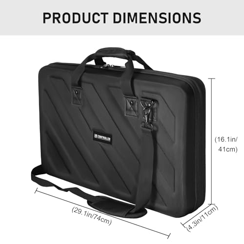 Image of Hard Case Compatible with Pioneer DJ Controller DDJ-1000,DDJ-1000SR,DDJ-FLX10 Protective Carrying Storage Bag,Blcak(Xl-28.8 x 16 x 4.3 Inch)