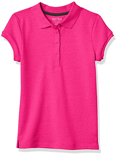 Polo Nautica fille manches courtes haut en coton stretch respirant pour silhouette junior