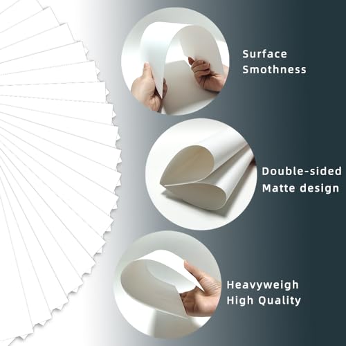 70 Pack 5x7 White Cardstock Paper, 92lb/250GSM Heavyweight Blank Card, Thick Index Card for Printer, Postcards, Wedding Invitation, Greeting Cards - Thumbnail 3