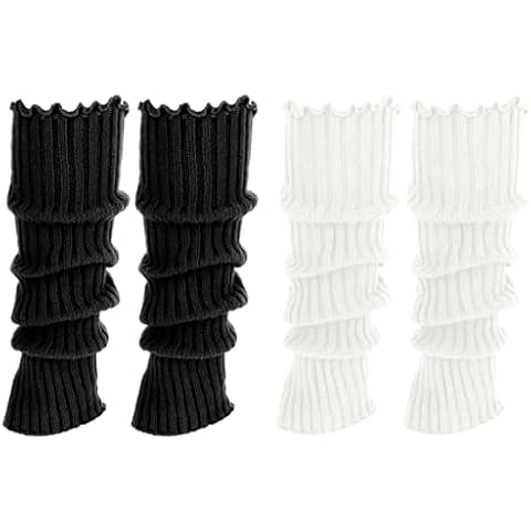 JIYIN Kawaii Knit Stretchy Leg Warmers Cover