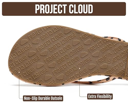 Image of Project Cloud Flip Flops for Women Footwear- Lightweight and Memory Foam Insole Sandals for Women 2026 - Durable Non-Slip Beach Essentials Flats for Women Sandals (Foundations)