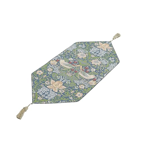 �쓇�D���Z���R�� Morris Design Studio �����X�f�U�C���X�^�W�I �e�[�u���Z���^�[ �C�`�S�h���{�E �u���[�O���[�� 35×80cm HN1711 ���{��