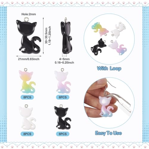 Pendentifs animaux en résine colorée pour création de bijoux DIY