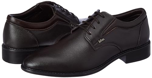 Image of Lee Cooper LC1473E2R Men's Leather Derby Formal Shoes | Lightweight, Comfortable & Stylish Lace-Ups for Office, Business
