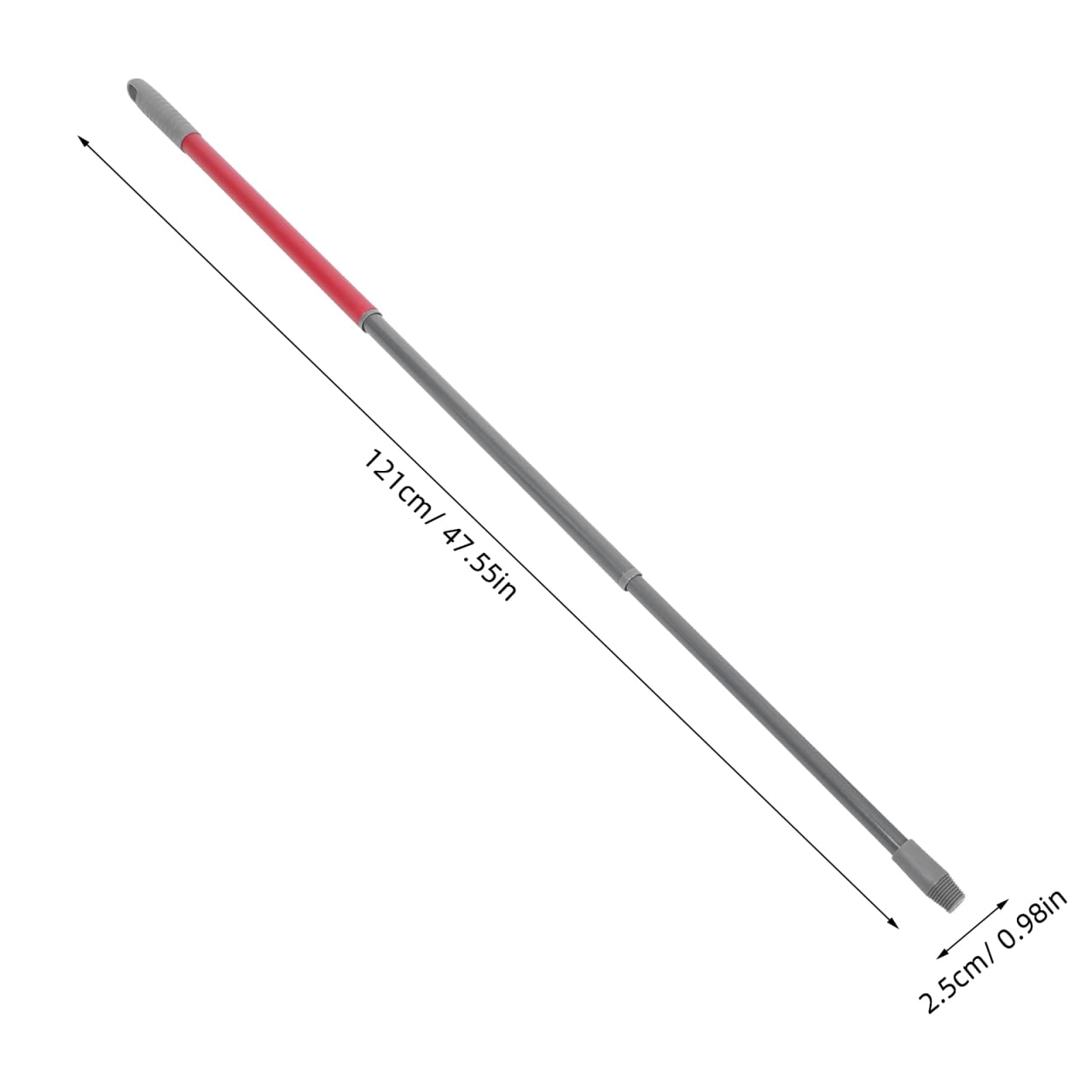 Ersatz-Moppstange Aus Metall Verstellbar Moppstiel Kompatibel Mit Vileda Bodenwischer FüR Effektive Reinigung Und Badezimmer Wischmopp Mit Ergonomischem Griff 47.64 Zoll