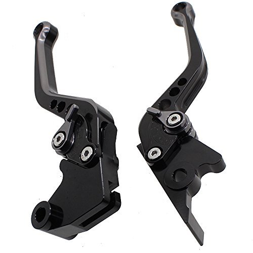 Fxcnc Racing Short Billet Adjustable Motorcycle Double Colors Brake Clutch Lever Compatible With Gsxr600 750 2006-2020,Gsxr1000 09-20,Gsx-S1000/F/Abs 15-20 #TOP2