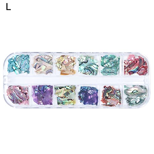 Nail Sequin Super Thin Diy Shiny Nail Decorative Glitter Flakes Nail Art Supplies L #TOP1