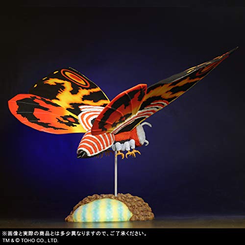 Xplus Godzilla Vs. Mothra (1992): Toho Large Kaiju Series Mothra 15" Pvc Figure, Multicolor #TOP3