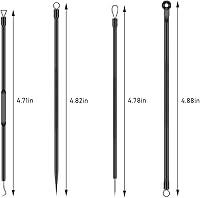 Vista 2 de Kit de herramientas para eliminar espinillas, 4 piezas, herramienta extractor de espinillas para nariz y cara, juego de herramientas de eliminación