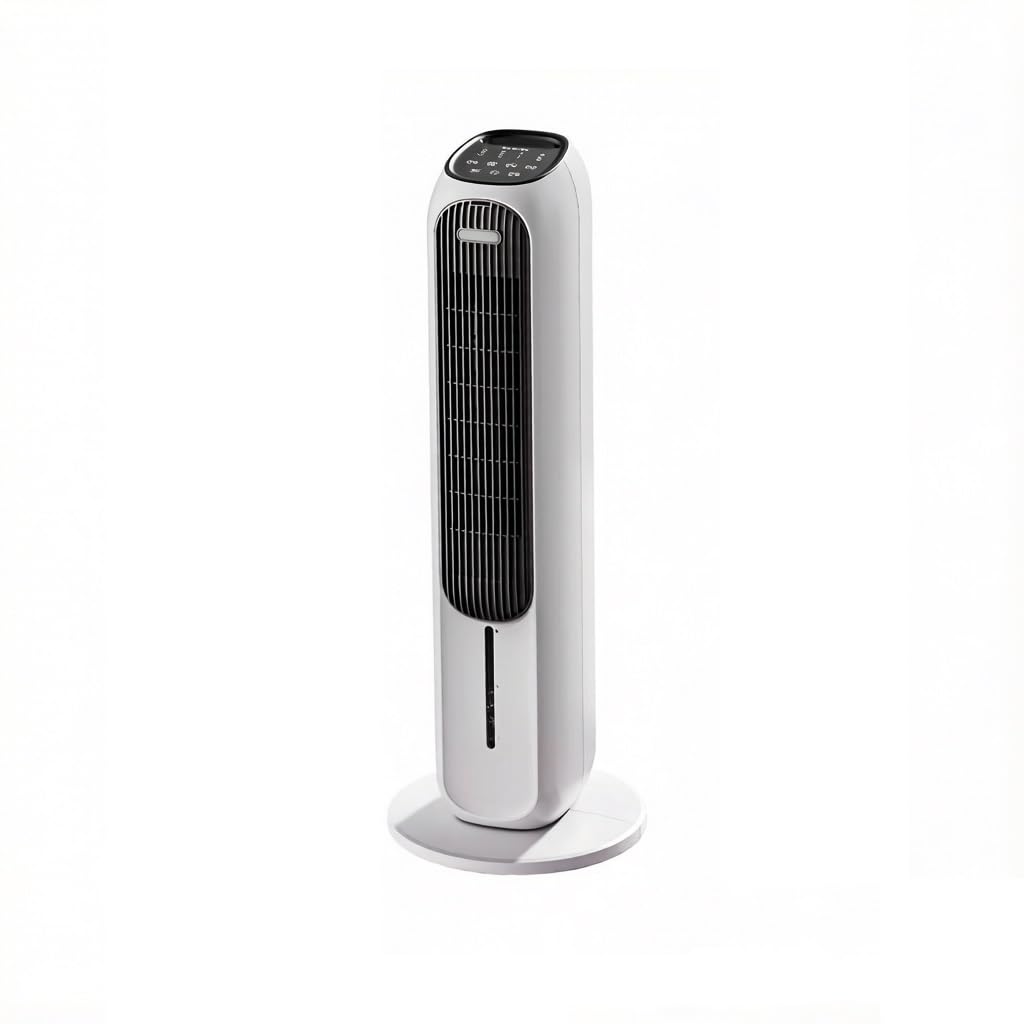 Evaporative Air Cooler Dual-Mode Tower Fan with Humidity & Remote