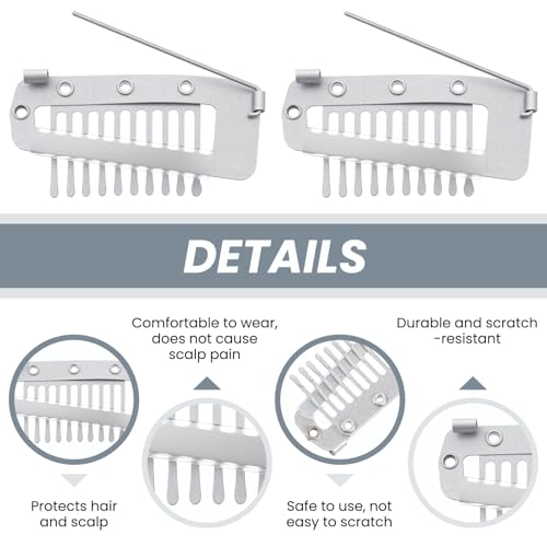 16 Piezas Clips Chunni con Alfiler de Seguridad miniatura 3