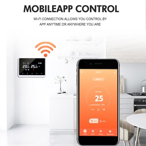 Thermostat intelligent à commande vocale précision 0.5 ℃