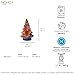 NOVICA Handmade Ceramic Lantern Christmas Talavera from Mexico Multicolor Holiday Decor Ornaments 'Christmas Glow'