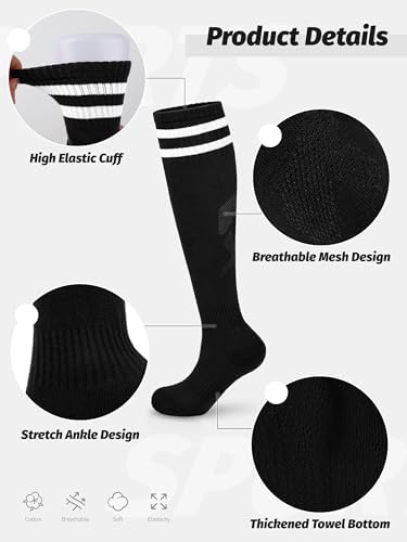 Hryrbay Kids Soccer Shin Guards and Socks Toddler Youth Soccer Shin Pad Set - 3
