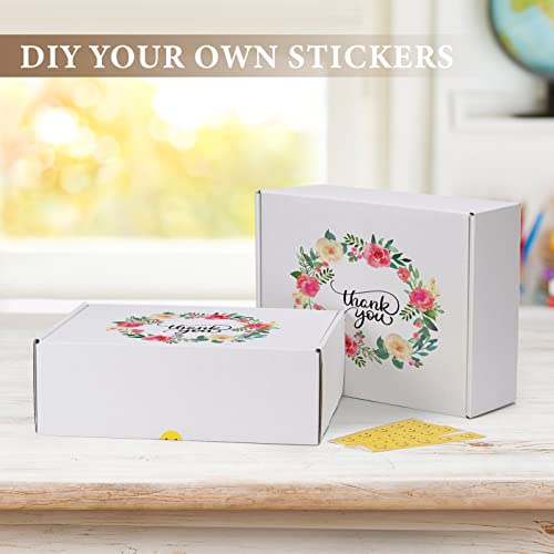 Image of RLAVBL 12x9x4 Inches Shipping Boxes Set of 20, White Corrugated Cardboard Box, Mailer Boxes for Small Business