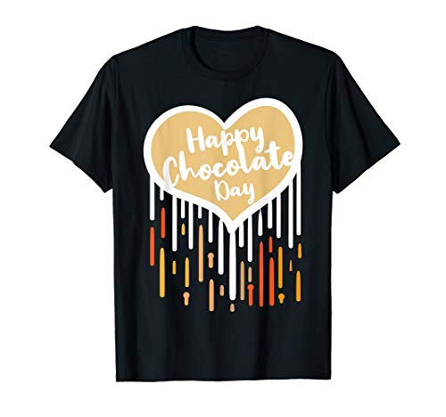 Happy Chocolate Day Cocoa Milk Candy Sweet Cocoa Dessert T-Shirt