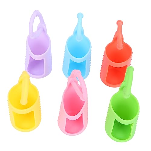 OUNONA 6Pcs Silicone Essential Oil Roller Bottle Holder Protective Sleeve Case for Travel Carrier for Aromatherapy and Perfumes present for Friends