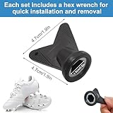 12PCS Transparent Football Boots Studs Replacement Set with Wrench, 8PCS 13mm & 4PCS 16mm Soft Ground Replacement Spikes for Men’s Football Boots, Rugby Studs Compatible with Outdoor Training Shoes - Image 4