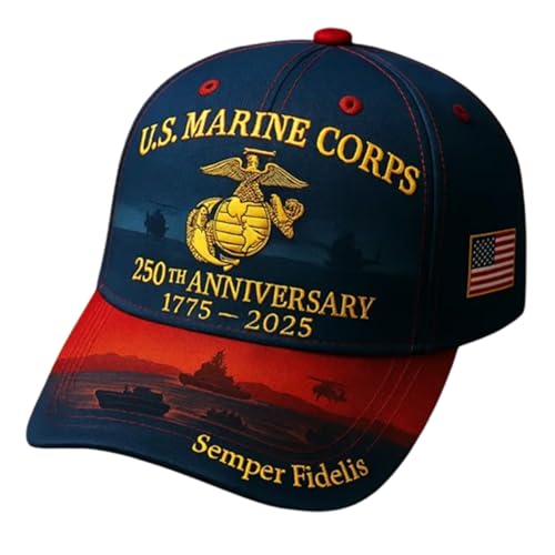 250th Anniversary Army Hat Embroidered Tribute Veterans Hat History from Cap for Honoring Our Military Heroes (A)