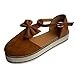 Plattform Sommer Sandalen Hausschuhe Open Toe Beach Wedges Sliders Damen Damen Atmungsaktive Flache Runde Zehe Schleife Schnallenriemen Pumps Lässige Einzelschuhe