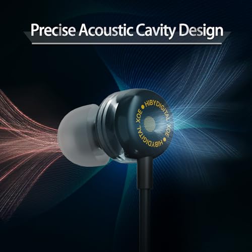 Image of HiBy Digital XOE Wired in-Ear Headphones DLC Dynamic HiFi Earphones with MIC 3.5mm Jack
