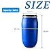 Plastic Drum,Food Grade Plastic Barrel with Lid,Rain Barrel for Shipping Air Tight Industrial Storage Container Blue(160L)