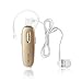 Bluetooth Headset Wireless Earbuds with Mic, Noice Cancelling Bluetooth Headphone Cell Phone, Hands Free Stereo Earpiece Microphone Compatible iPhone XS Max XS XR X 8 8 Plus Samsung Galaxy S9 S8, Gold