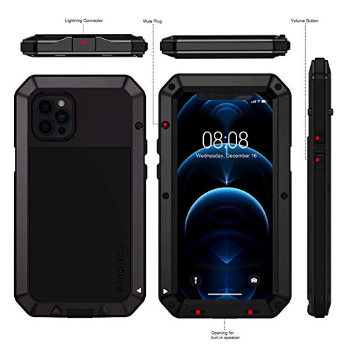 Coque iPhone 12 Pro Max métallique blindée protection intégrale - 2