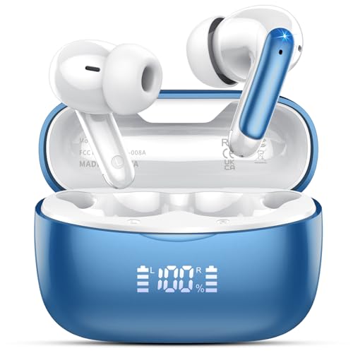 AI Translation Earbuds Real Time with Audio and Video Calls, 164 Language/7 Translation Modes Translator Earbuds Bluetooth 5.4 with APP, 48H AI Ear Buds Translator Device for Business/Learning/Travel