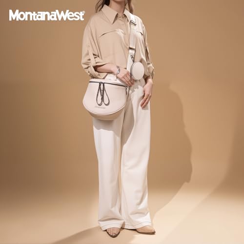 Image of Montana West Crossbody Bag for Women, Large Bum Bag Purse Soft Vegan Leather Travel Fanny Pack with Coin Purse