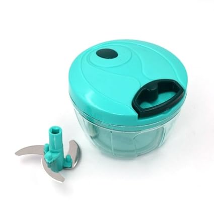 Shanthi Products Handy Mini Plastic Vegetable Chopper Cutter, Onion Chopper Vegetables for Kitchen Accessories with 3 Blades