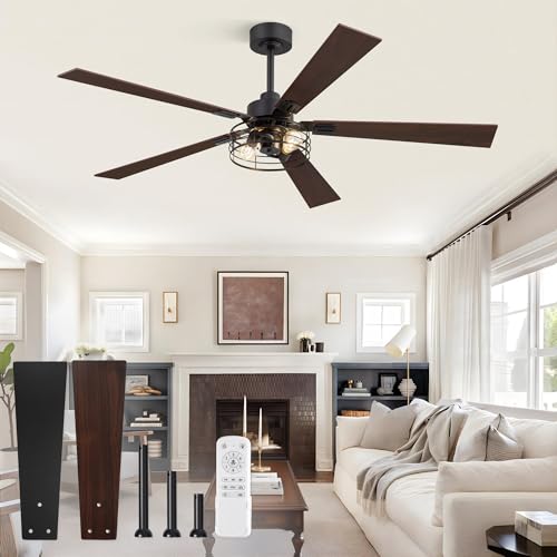 Image of Fanbulous 60 Inch Farmhouse Rustic Ceiling Fan with Light & Remote