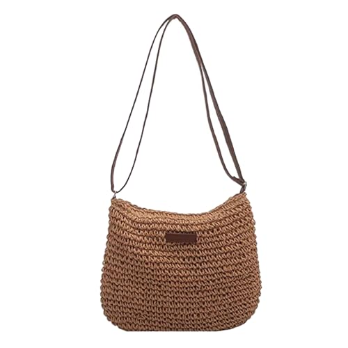 Sac de plage en paille pour femmes grand format beige pour vacances