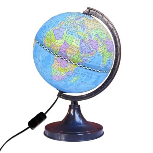 Image of Educational World Globe for stunets and Teachers (Blue /MUlti, 6 Inch Dia)
