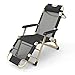 Składany rozkładany fotel, składany leżak, składany fotel rozkładany o zerowej grawitacji, wacik z regulowanym rozkładanym ogrodem, odkryty taras Leżak, może pomieścić do 150 kg-Teslin w kolorze czar