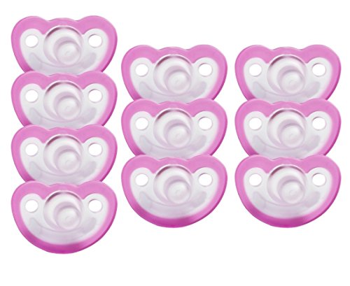 Image of JollyPop 0-3 Months Pacifier 10 Pack Unscented - Pink