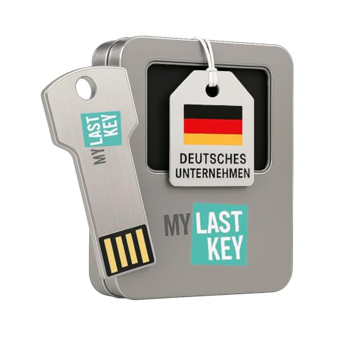 MyLastKey – Digitales Vorsorge Set 2025 auf verschlüsseltem USB-Stick. Passwörter, Krypto-Seeds, Patientenverfügung & Dokumente sicher speichern, führend im Nachlass- & Testament-Management