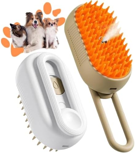 Escova Pet Massageadora 3 em 1 A Vapor Para Remoção De Pelos Idea...