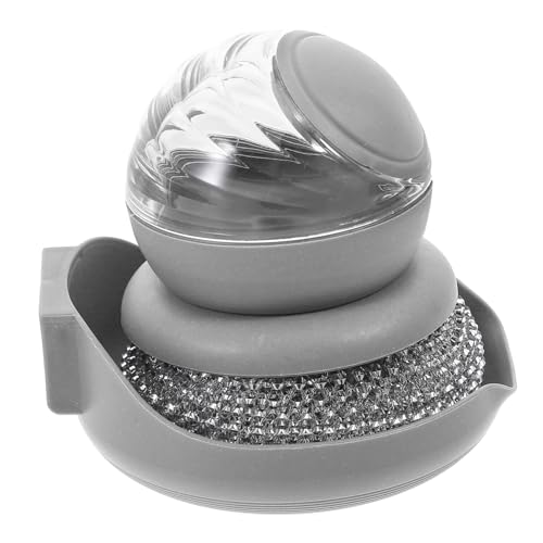 UTHCLO 1 Set Dish Scrub Brush Steel Wiping Ball Dish Washing Brush for Kitchen Cookware