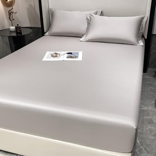 ベッドカバー 180x200 オーガニックコットンエクストラディープフィットシートスーパーキングサイズカウント完全に伸縮性のある