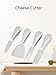 Clarmonde Premium Stainless Steel Cheese Tool Set - 4 Piece Cheese Knife Set - Cut, Spread All Your Favorite Cheeses