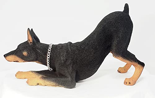 Doberman Figurine Black Mydog #TOP4