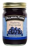 Dillman Farm Reduced Sugar Blueberry Preserves, 15oz (Pack of 6)