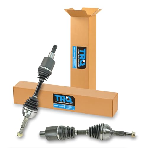 Image of TRQ Front Driver & Passenger Side CV Axle Assembly Set for 97-05 Chevrolet Blazer 4WD 97-04 S10 4WD 97-01 GMC Jimmy 4WD 97-04 Sonoma 4WD 98-00 Isuzu Hombre 4WD 97-01 Oldsmobile Bravada