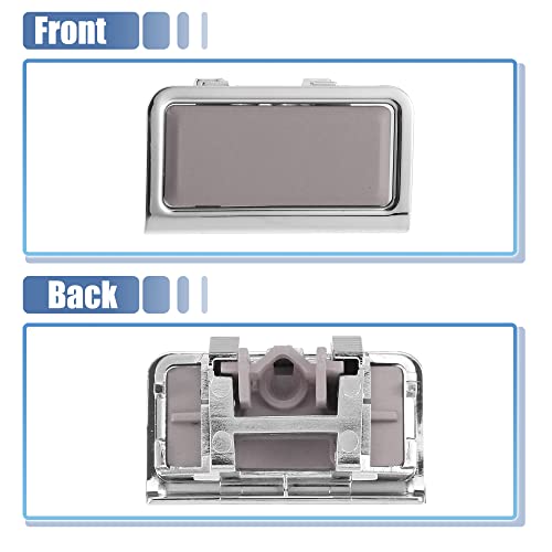 X Autohaux 2216800096 Center Armrest Box Button Switch For Mercedes-Benz W221 S-Class 2005-2013 Plastic Dark Brown Silver Tone #TOP4