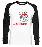 Jollibee Unisex Baseball T-Shirt Mit Langen Ärmeln Herren Damen Weiß Schwarz Unisex Baseball T-Shirt Long Sleeves ...
