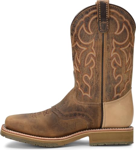 DOUBLE-H 11" Dwight Steel Toe Western Boots for Men - Texon Insole with Cork Inlay, Oil- and Slip-Resistant I.C.E. Outsole, EH-Rated and Made in USA2