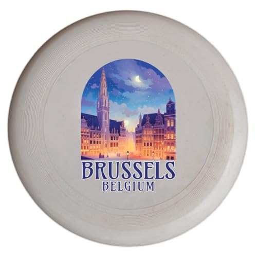 Brussels Belgium Grand-Place Design Souvenir Flying Disc 2-Pack
